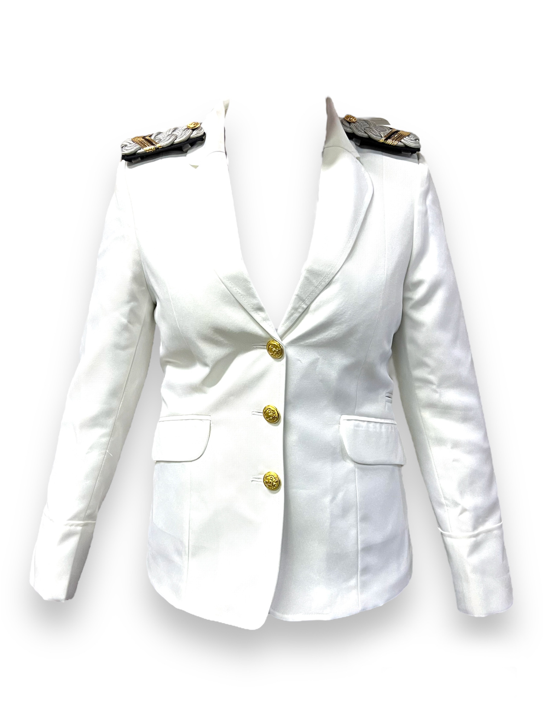 Chaqueta militar outlet blanca